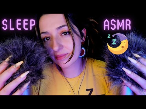 ASMR | Sleep Affirmations & Head Massage (Simulated) | Up Close Whispering Ear to Ear