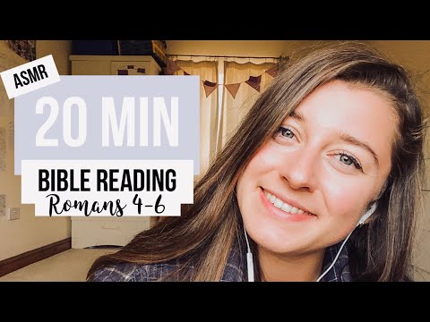 ASMR ROMANS 4-6 BIBLE READING | whisper, relax, sleep, meditate