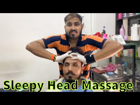 Indian barber sleepy head massage by Kishan |ASMR YOGi2 Ep-12