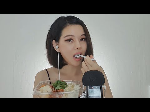 韓国のおうちご飯 ASMR eating show 제육볶음 먹방 mukbang subtitle
