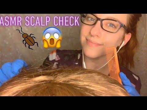 ASMR | Scalp Check 💆‍♀️ | nurse medical role play, tapping, brushing, hair