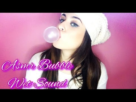 ASMR Ita Gum Chewing Big Babol Bubbles - Wet Sound - Binaural - Zoom h1- 胶 咀嚼 - Жвачка жевание
