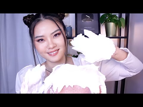 ASMR | 1Hour Ear Massage with Too Much Foam & Gel ~ Intense 3dio Sounds