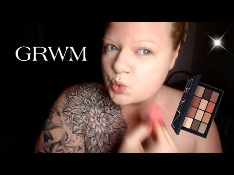 ASMR GRWM Doing my makeup | Goofy Rambling (Soft speaking)