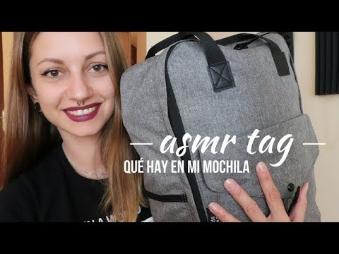 ASMR TAG Qué hay en mi MOCHILA / Nadira ASMR