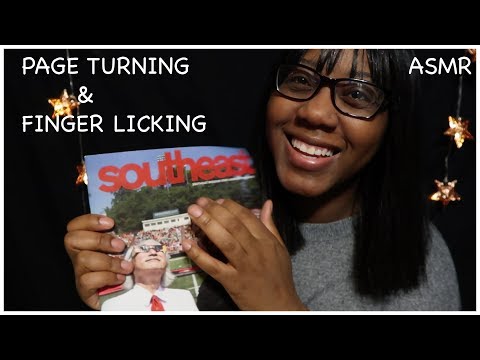 ASMR | PAGE TURNING | WITH FINGER LICKING #15