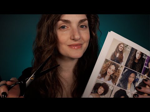 ASMR | Consultation and Haircut for Curly Hair
