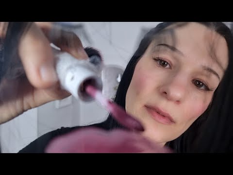 Your face is glass-i'll put makeup on it ASMR german whispering
