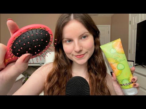 ASMR To Help With Anxiety and Depression (Personal Attention, Hair & Face Brushing, and Tapping)