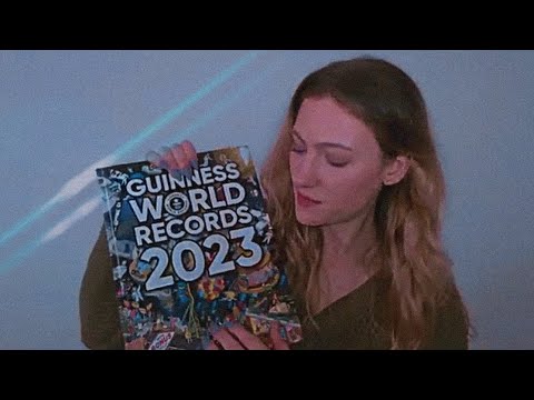 ASMR FOR SLEEP 💤(whispering, page turning & tracing) 🌐 GUINESS BOOK OF WORLD RECORDS 2023 ✨