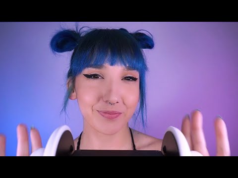 ASMR | Ear massage (Tapping, oily hands and finger fluttering)