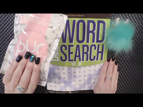 ASMR Gum Chewing Word Search | Crunchy Bubble Gum, Tingly Whisper