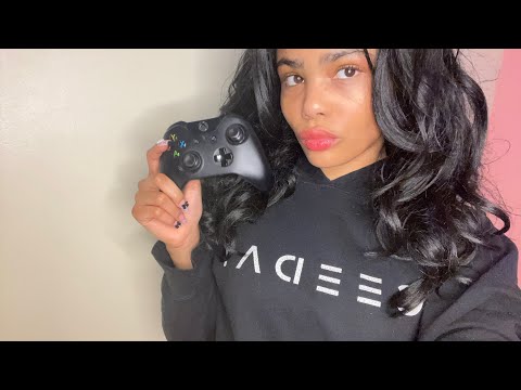 ASMR Pick me gamer girls teaches you how to use a controller