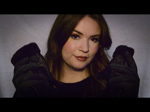[ASMR] 💤 Soothing Leather Glove Sounds | Finger Fluttering | "Shh" | Personal Attention