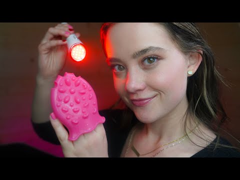 ASMR Massage SPA ROLEPLAY! Skin Exam, Light Therapy, Personal Attention