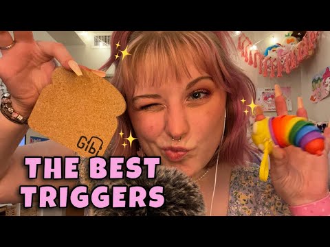 40 Minutes of the BEST Fast and Aggressive ASMR Triggers! ADHD Tingles, Bugs, Focus, R+G Light ✨💗☁️