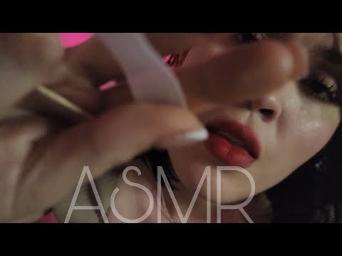 ASMR  -Te arreglo tus cejas en una noche de tormenta