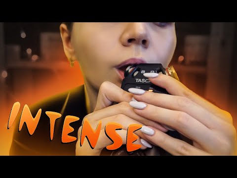 Asmr | Intense Tascam Dr 05x Licking , Breathing , Wet Mouth Sounds