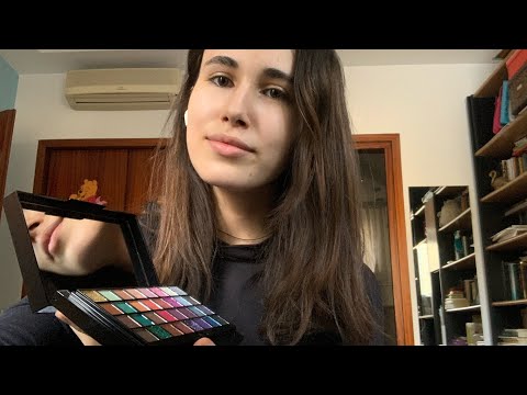 ASMR/roleplay/  Relaxing Friend does your makeup during quarantine (part 1)