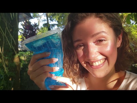 ASMR RP ☀️  Keeping You Cool in this Summer Heat ❄ Ice pack crinkles & tapping