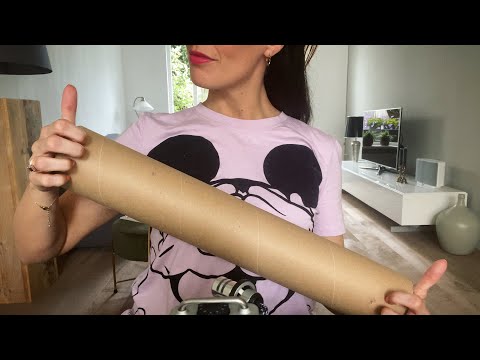 ASMR - Fast Tapping on SMALL and BIG Toilet Paper Rolls  - No Talking.- Tapping & Scratching