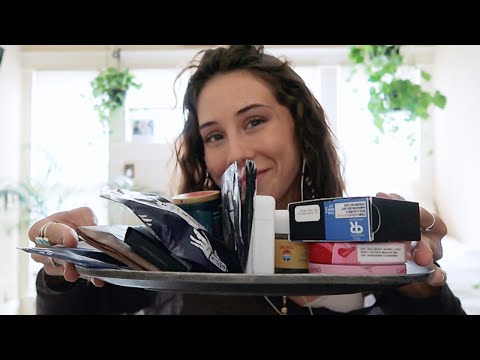 ASMR | quarantine cannabis collection (tapping + unboxing)