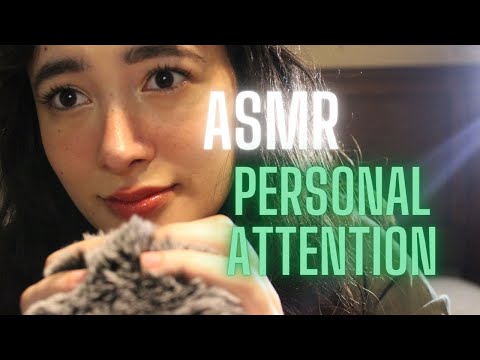 ASMR ✨💓 personal up close attention with fluffy mic head scratches, whispers, and kisses