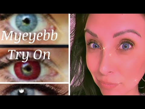 MYEYEBB Colored Contact Lense Haul and Try On