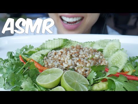 ASMR Red Ant Eggs Salad (เมนูเด็ด!! ก้อยไข่มดเเดง) No Talking | SAS-ASMR