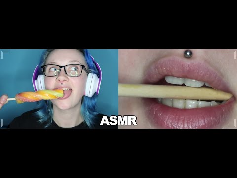 ASMR Popsicle Eating, Lens Licking, Various Mouth Sounds 👅