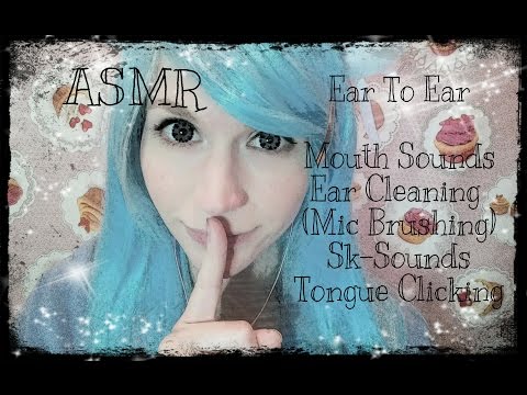ASMR 1 Hour of Ear To Ear Mouth Sounds, Ear Brushing, Sk Sk Sk, Tongue Clicking . Soundslice