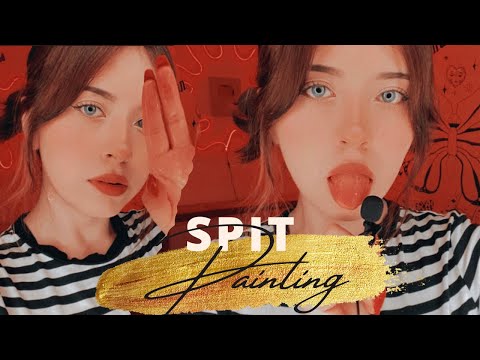 Spit Painting | Te quitó la mugre de la cara con babit4 | Andrea ASMR 🦋