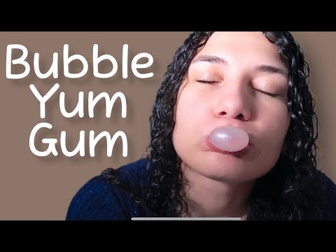 Bubble Yum Gum Chewing & Reverse Popping + Inhaling ASMR