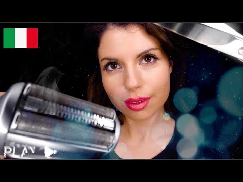 [ASMR SARAH] ICH SCHNEIDE DIR DIE HAARE UND DEINEN BART| ITALIAN ATTENTION| KOPFKRIBBELN MIT SARAH