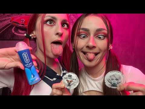 Twins will put you to sleep 99.99% ASMR mouth sounds spit painting 🤤 triggers for sleep