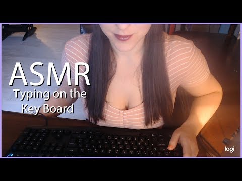 ASMR Secretary soft speaking and typing on the KeyBoard