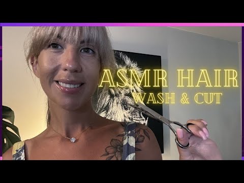 ASMR Hair Wash and Haircut for Your Relaxation