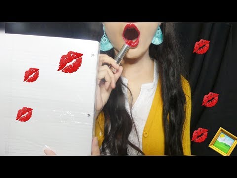 ASMR Kissing Paper Sounds 📃(Art Therapy) 🖼💋- 3Dio Binaural