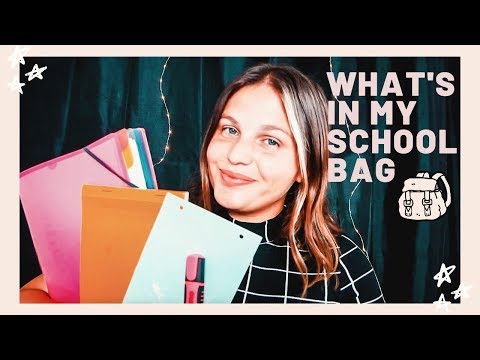 ASMR FRANÇAIS⎪WHAT'S IN MY SCHOOL BAG👜📚  Back to school  - Multi-déclencheurs