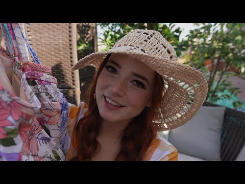 ASMR Hanging Out Poolside (personal attention, magazine tracing)