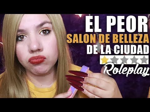 Uñas Acrílicas en el PEOR Salon de Belleza de la CIUDAD | ASMR Español | Murmullo Latino