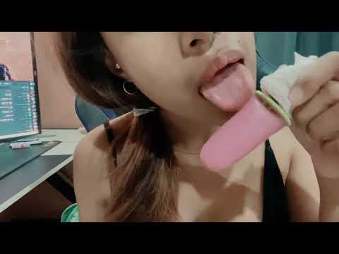 ASMR Licking The Tip Of This Delicious Popsicle Ice Cream Ever! #asmrlick #asmrbydee