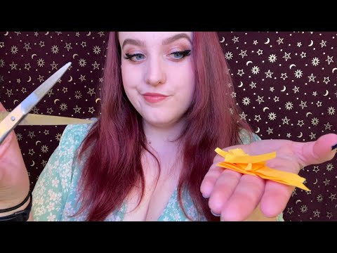 ASMR | Haircut Role Play but your hair is paper ✂️