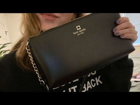 ASMR what’s in my bag? (tapping and scratching)