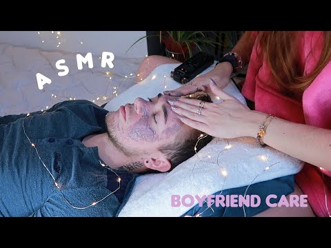 ASMR Je prends soin de mon copain | Soin & massage visage et cheveux  @TomAsmretserenite