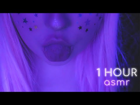 asmr 💜 ONE HOUR of TINGLY ear eating (no talking)