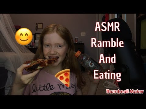 ASMR~ Ramble/ Get To Know Me Better + Eating Food!