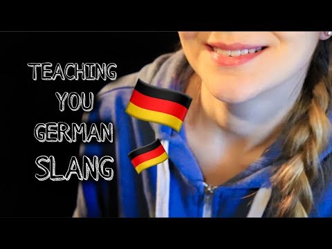 ASMR TEACHING YOU GERMAN SLANG ✌️