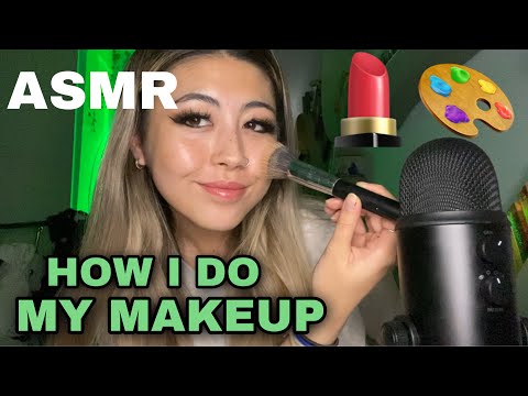 ASMR | HOW I DO MY MAKEUP ✨💄🎨 , super chill, (not fast & aggressive)