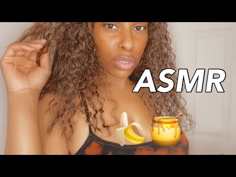 ASMR | Eating Banana & Honey W/ Mouth Sounds ✨